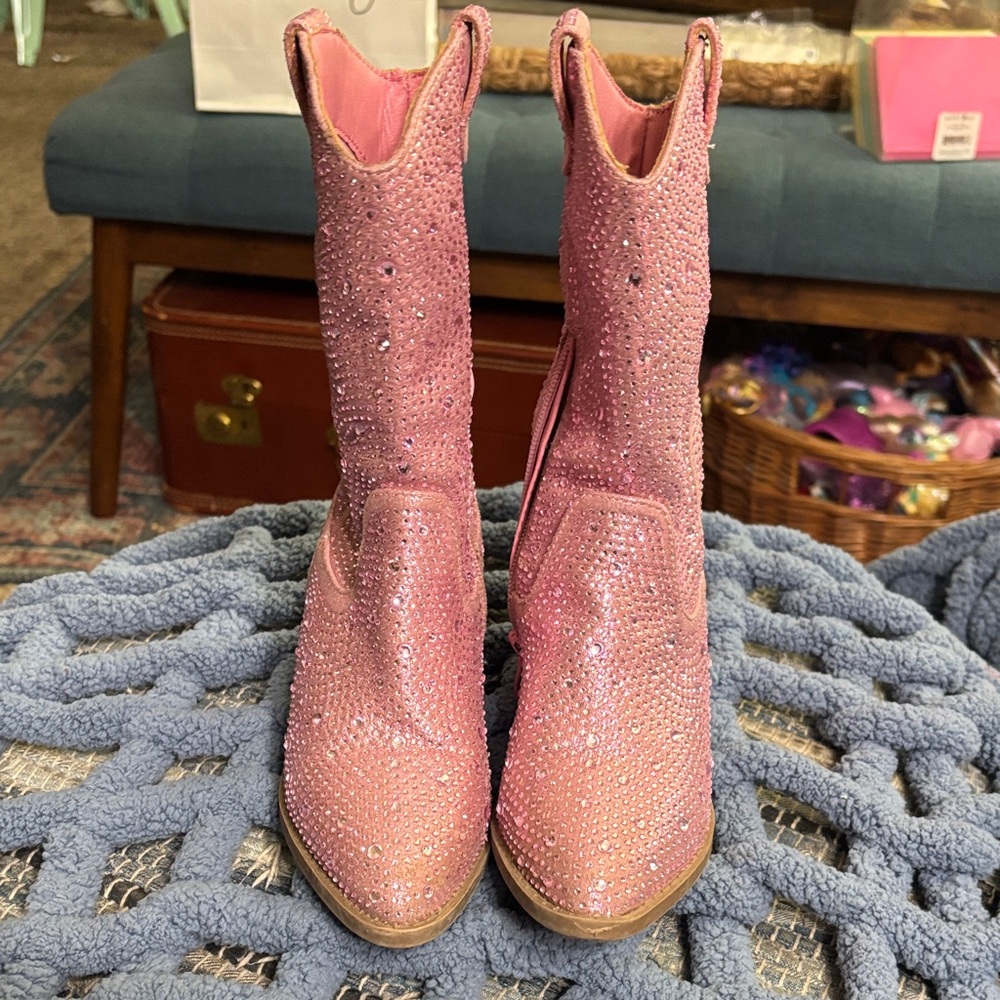 Link Kids Sparkling Pink Boots